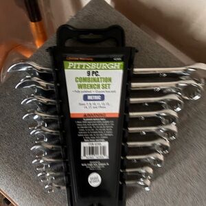 9-Piece Silver Combination Wrench Set